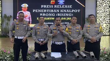 西爪哇地区警察局 Sita 11,394 Knalpot Brong 在公开会议竞选之前