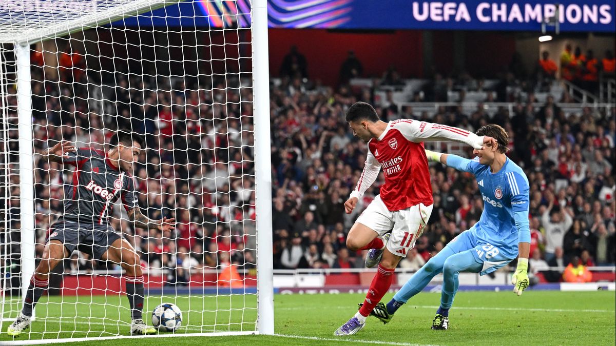 Arsenal Cetak Rekor 14 Kemenangan Usai Kalahkan Olympiacos