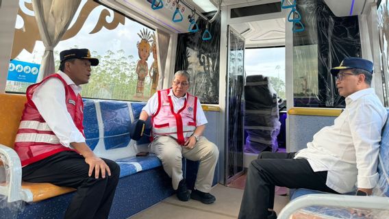 Minister Of Transportation: The Otomom Tram Will Be A Feeder For Transporting Participants Of The Indonesian Independence Day Ceremony At IKN