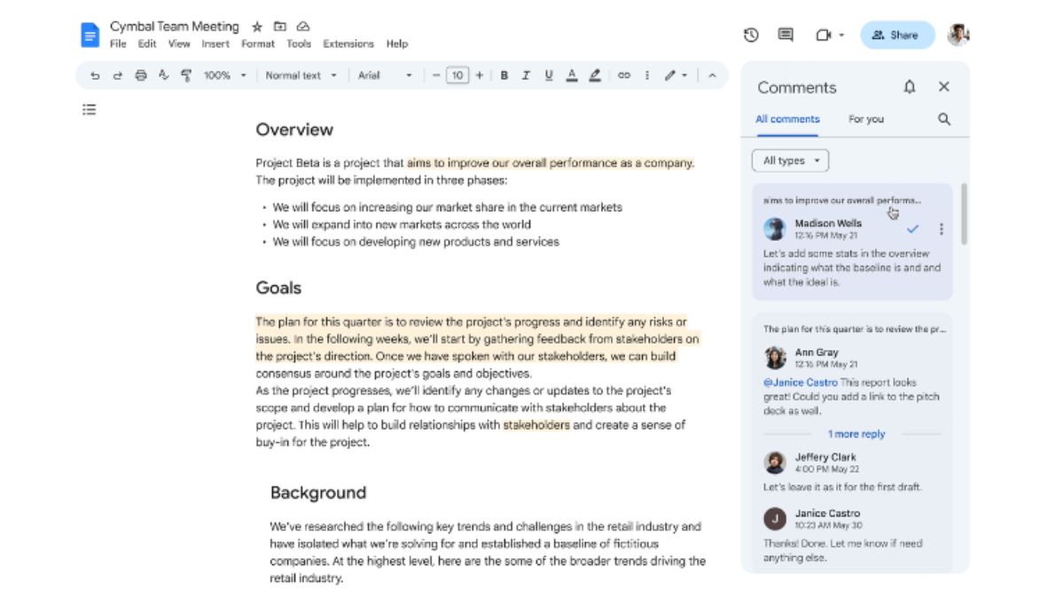 Google Overhaul Comments Display In Documents, Spreadsheets, And Slides