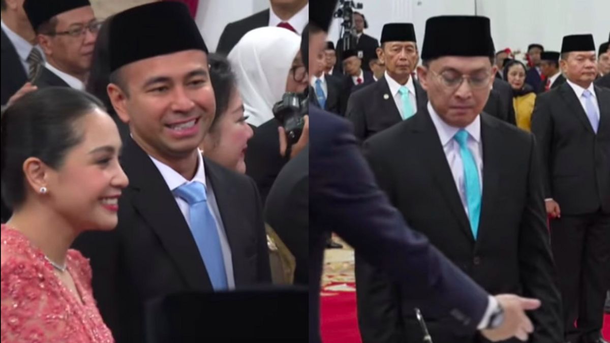 Président, Raffi Ahmad et Yovie Widianto, devraient porter des vêtements bleus