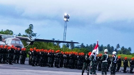 Danlanud Biak Lepas Satgas Kopasgat TNI AU Pengamanan Bandara Rawan di Papua-Papua Barat