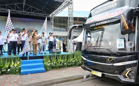 Kemenhub Berangkatkan 93 Bus Mudik Gratis Natal dan Tahun Baru 2025