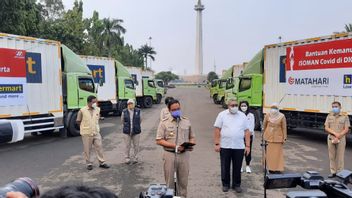 Matahari And Hypermart Owned By Conglomerate Mochtar Riady Donate 12 Tronton Trucks For The Isoman Package, Received Directly By Anies
