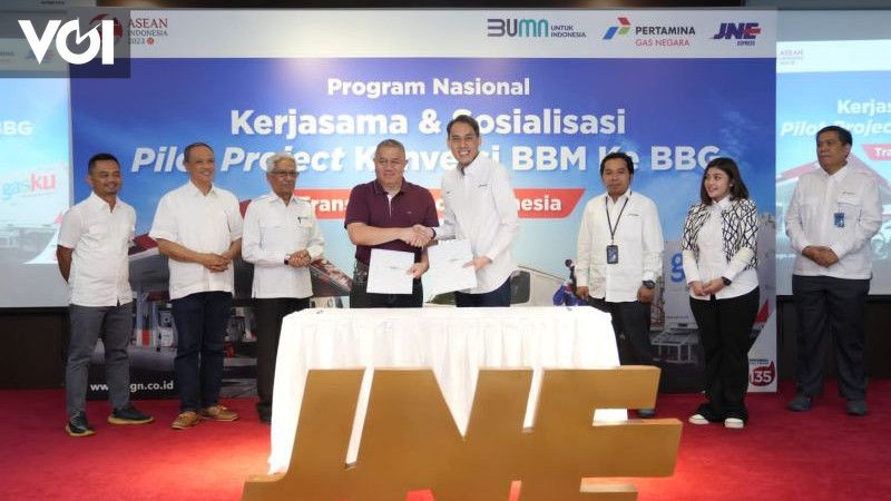 PGN Gandeng JNE Implementasikan Konversi BBG Untuk Kendaraan Logistik