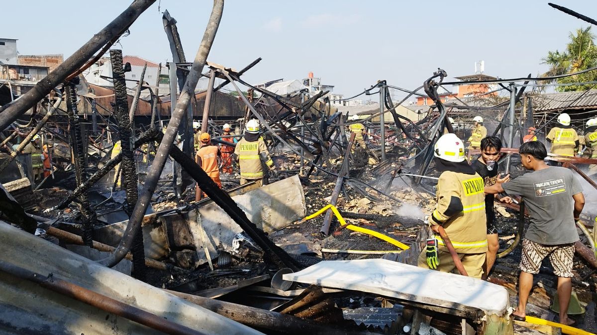 Kebakaran di Pasar Kambing Tanah Abang Disebabkan Korsleting Listrik