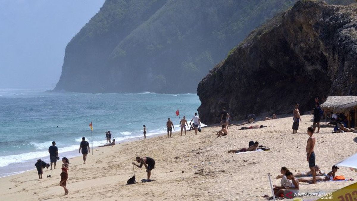父亲的可耻行为在巴厘岛海滩上记录Ed Bule穿着比基尼的臀部病毒，像这样会损害旅游的形象
