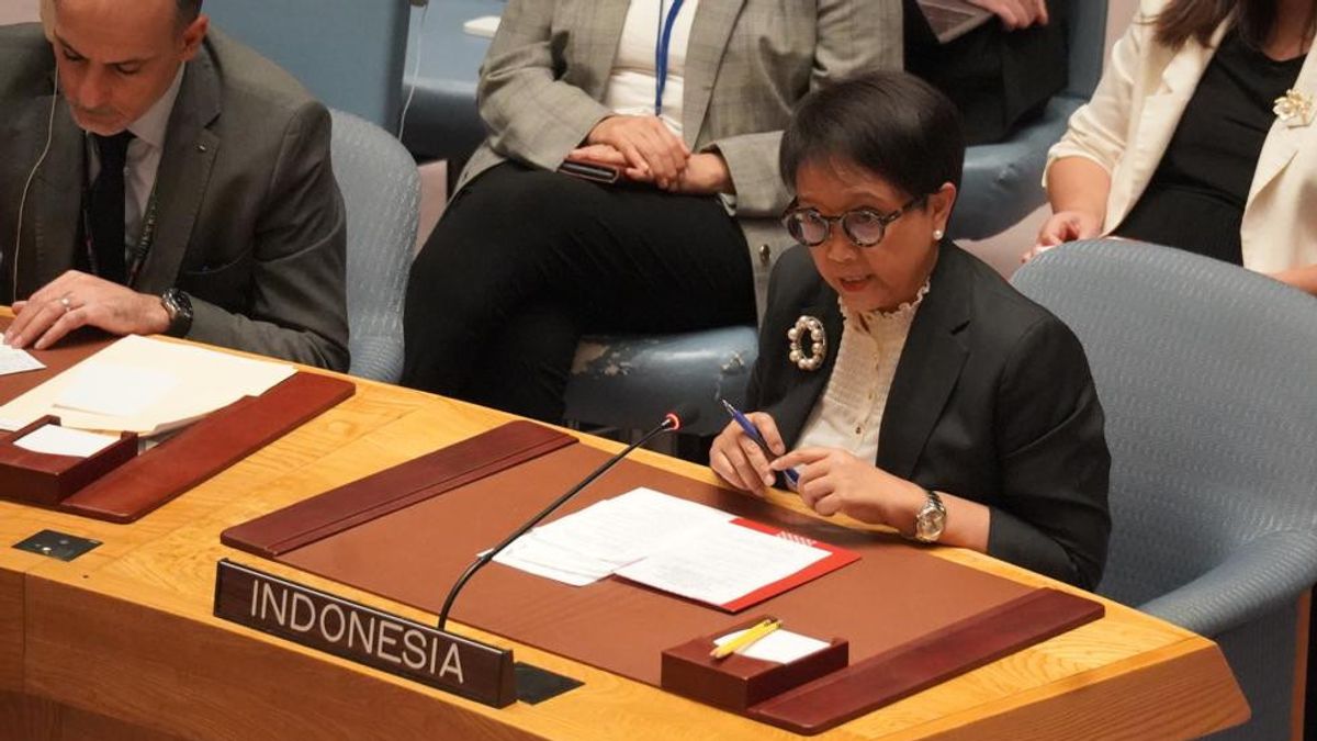 Reminding Not to Take Parts, Foreign Minister Retno Questions UN Security Council: When will the Security Council Stop the War in Gaza?