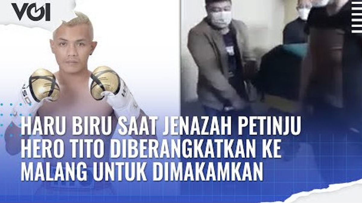 VIDEO: Haru Biru Saat Jenazah Petinju Hero Tito Diberangkatkan ke Malang untuk Dimakamkan