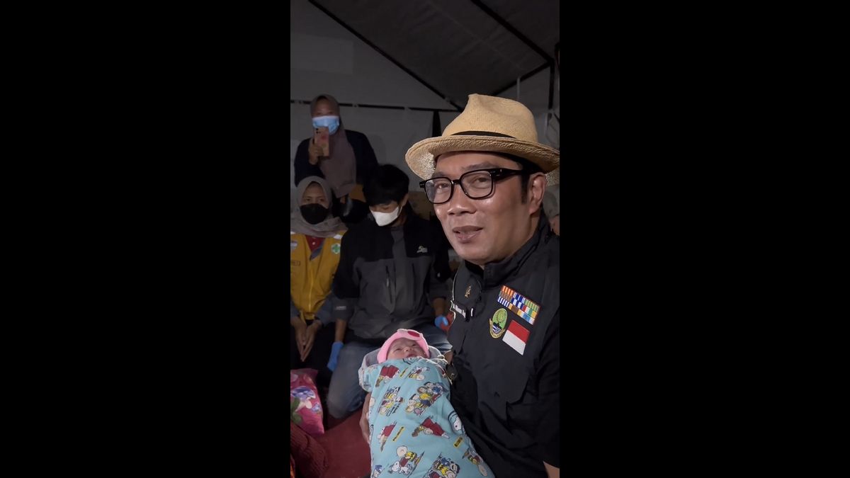 Oase di Tengah Lara Gempa Cianjur: Ridwan Kamil Beri Nama 'Gempita Shalihah Kamil' untuk Bayi yang Lahir di Pengungsian