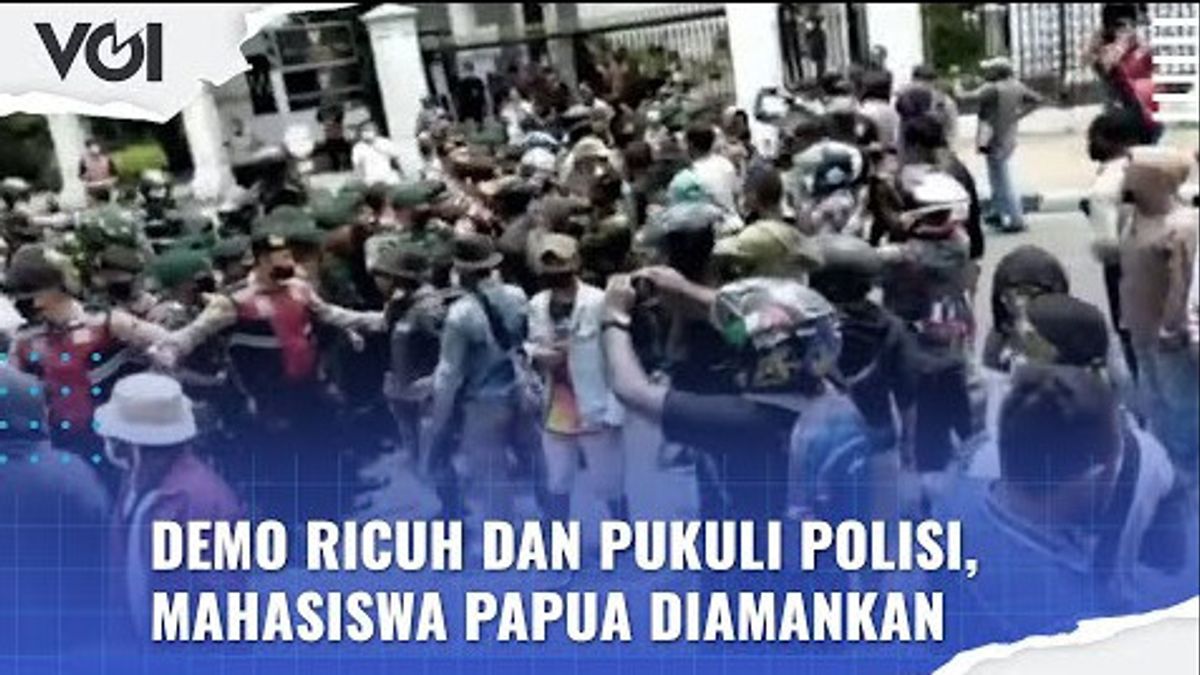 ビデオ:パプアの学生がリクーに抗議、4人の警官が負傷