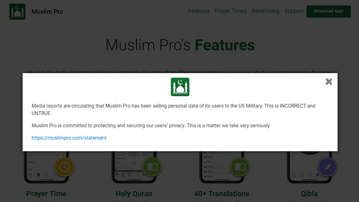 Muslim Pro Developer Answers Allegations Of Selling Data To The US Military