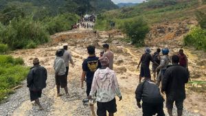 TNI-Polri Amankan Jalan Wamena-Kelila yang Terputus Akibat Longsor