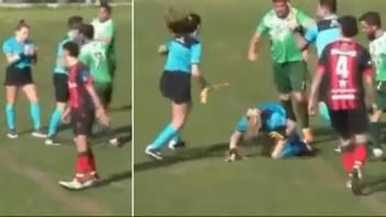 卑劣！アルゼンチンの女性審判が男子サッカーの試合をリード中に残酷に殴打