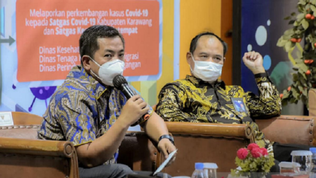 Rassemblez Les Gestionnaires De Centres Commerciaux à Karawang, Regent Eep Wanti-wanti à Propos Des Prokes Et Des Exigences De Vaccination