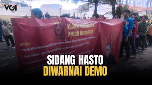 Sidang Hasto Kristiyanto Diwarnai Demo Dukung KPK