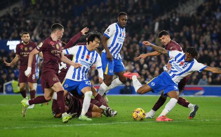 Man City Terpuruk, Brighton Paksa Pep Guardiola Telan Kekalahan Keempat