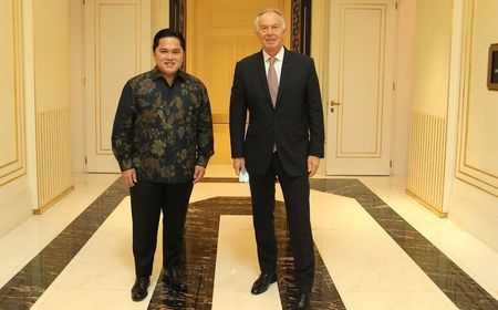 Bertemu Mantan PM Inggris Tony Blair, Erick Thohir: Bismillah, Semoga Membawa Semangat dan Manfaat Baru untuk Indonesia