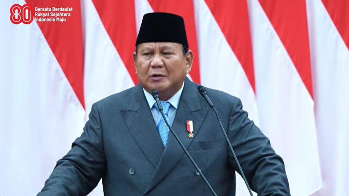 10 Bulan jadi Presiden, Prabowo Pamer Hasil Capaian Pemerintah