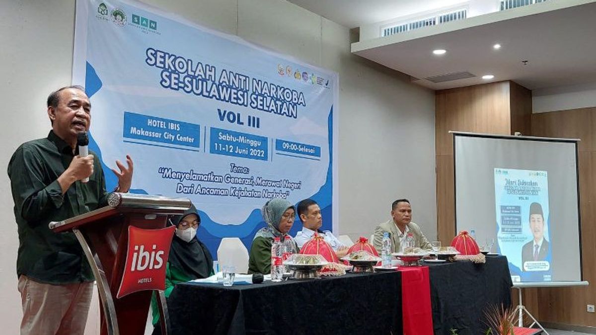 Buka Sekolah Anti Narkoba di Makassar, Anggota DPR Singgung Sulsel Urutan Kelima Penyalahgunaan Obat Terlarang