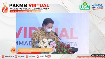 Menko Bidang Perekonomian Airlangga Hartarto Puji Fasilitas Universitas Muhammadiyah Jakarta