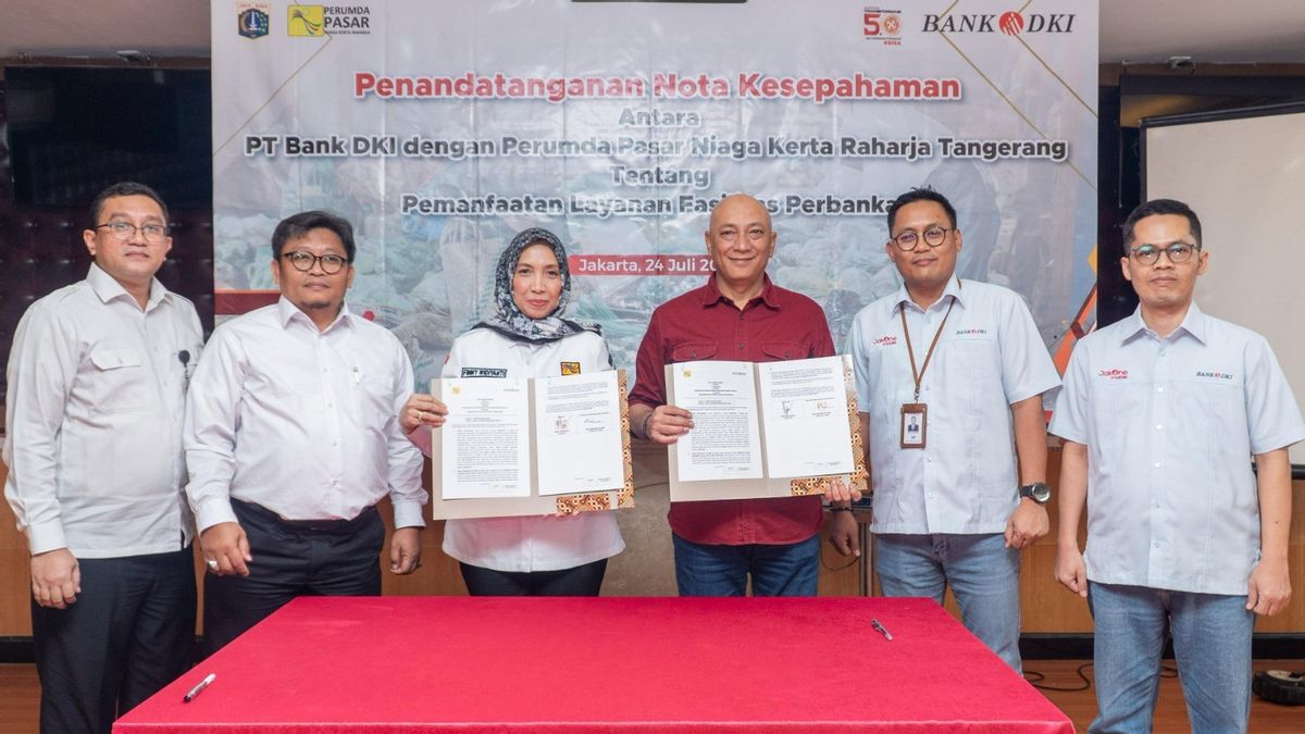 Dorong Perkembangan UMKM, Bank DKI Gandeng Perumda Pasar Niaga Kerta Raharja