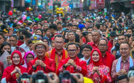 Momen Haru Bima Arya dan Ridwan Kamil di Bogor Street Festival CGM 2023