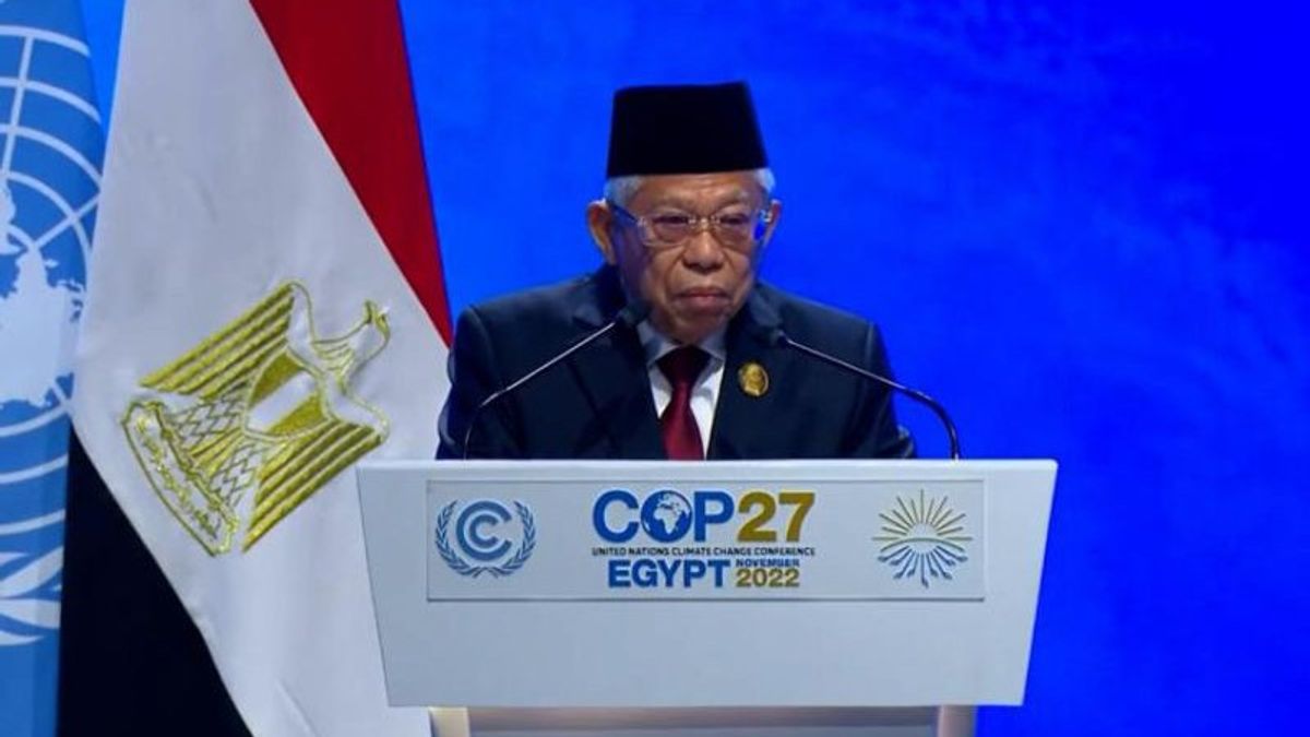 Pamer Langkah Indonesia Atasi Krisis Iklim di COP27 Mesir, Wapres Ajak Negara Lain Terlibat