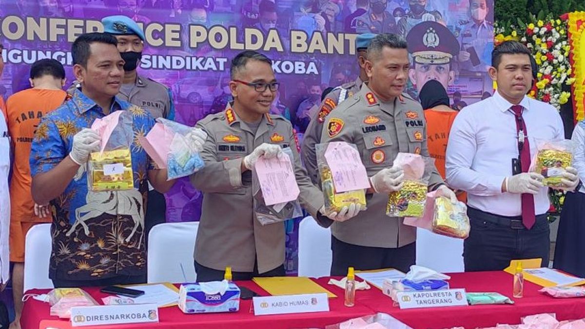 43 Kg Of Crystal Methamphetamine And 494 Pills Of Ecstasy Seized, Banten Police Arrest International Trafficker Syndicate