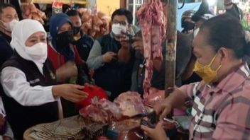 Abundant Beef Cattle Population, Governor Khofifah Bans Meat Imports Entering East Java