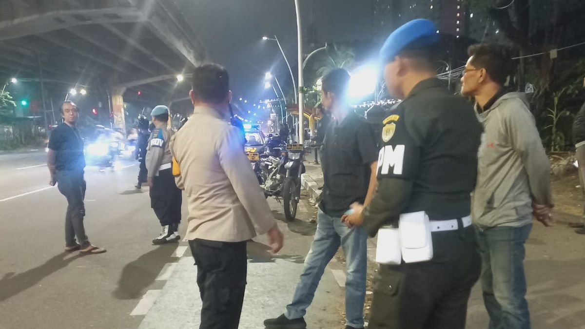 Aksi Balap Liar Motor di Cempaka Putih Jakpus Dibubarkan Petugas Gabungan