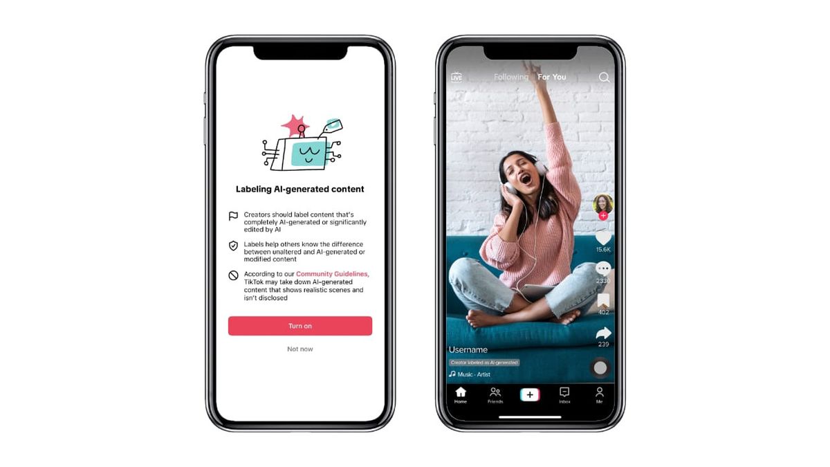 TikTok will launch a new label for content created with AI