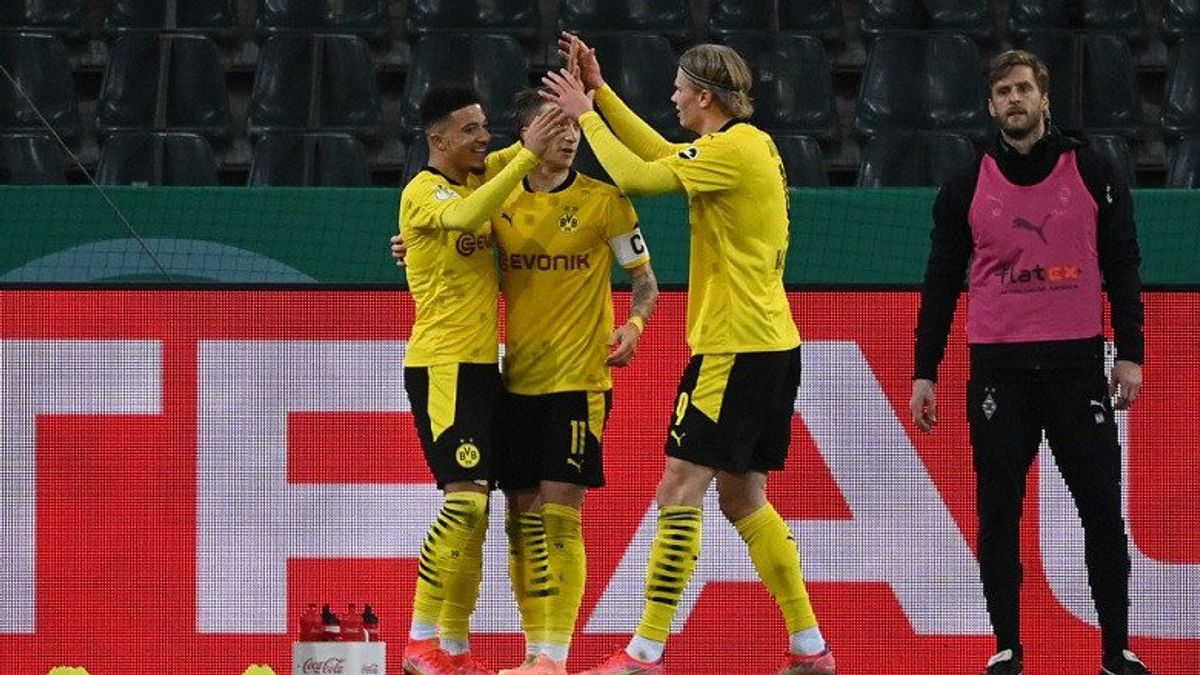  Gol Tunggal Jadon Sancho Loloskan Dortmund ke Semifinal DFB Pokal