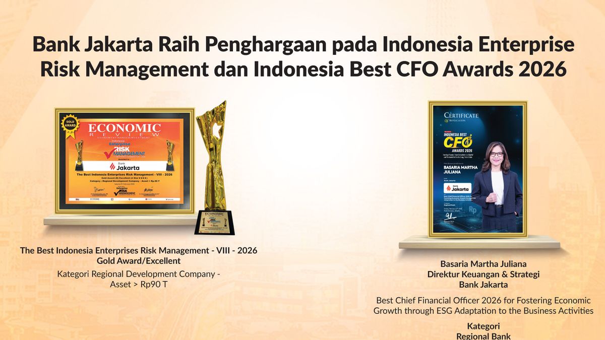 Bank Jakarta Raih Penghargaan pada Indonesia Enterprise Risk Management dan Indonesia Best CFO Awards 2026