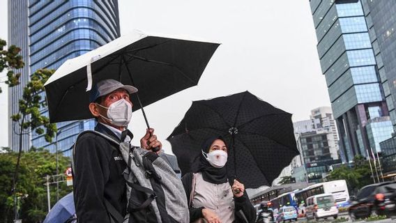 1月22日の天気、ジャカルタは月曜日の午後に雨が降ります