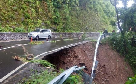 PUTR Sulsel Koordinasi dengan BBPJN Tangani Jalan Longsor di Poros Malino Gowa