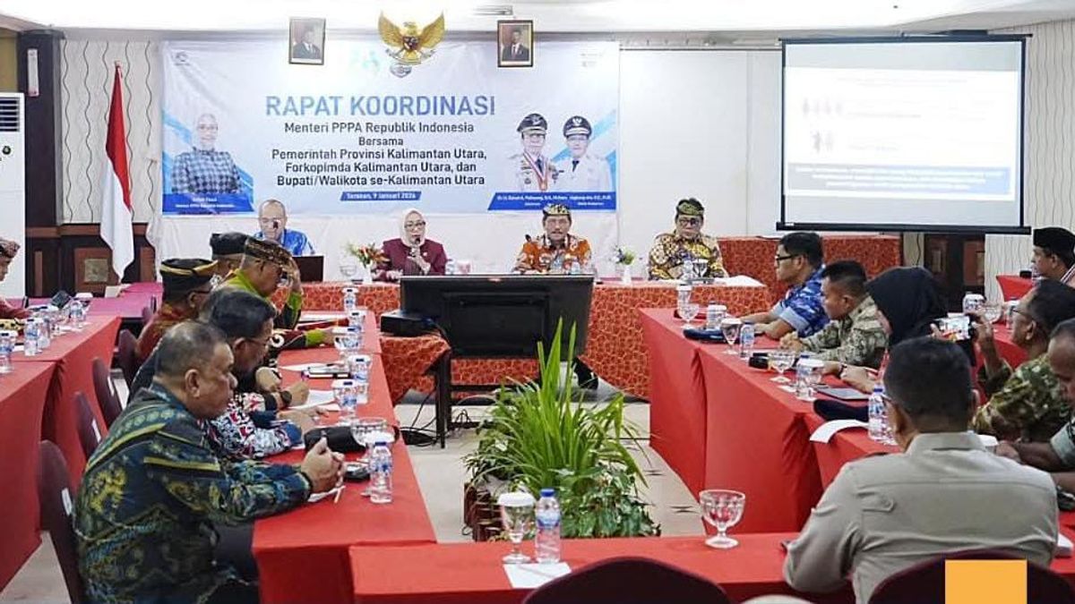 Rakor Bersama Menteri PPPA, Wagub Ingkong Perkuat Perlindungan Perempuan dan Anak di Kaltara