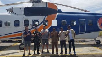 Helikopter Bantuan BNPB Tiba di Pekanbaru Tangani Karhutla