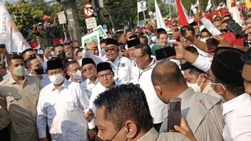 Registering Gerindra To The KPU, Prabowo Subianto Mentions The Country On The Verge Of Destruction Without Peace