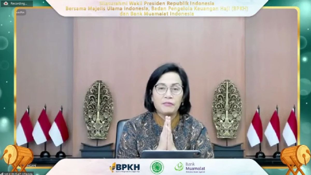 Present At Halal Bi Halal MUI, Sri Mulyani: Sorry For The Shortcomings, I Hope That Cooperation Continues