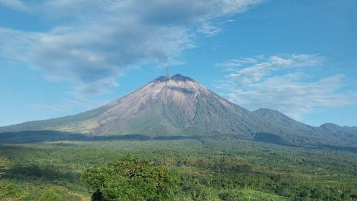 ثوران بركان جبل سيميرو كل يوم ليس له أي تأثير على أنشطة الناس