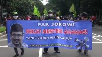 Giliran Ormas FBR Teriak-teriak di Depan Kantor Kementerian Agama, Minta Jokowi Pecat Yaqut