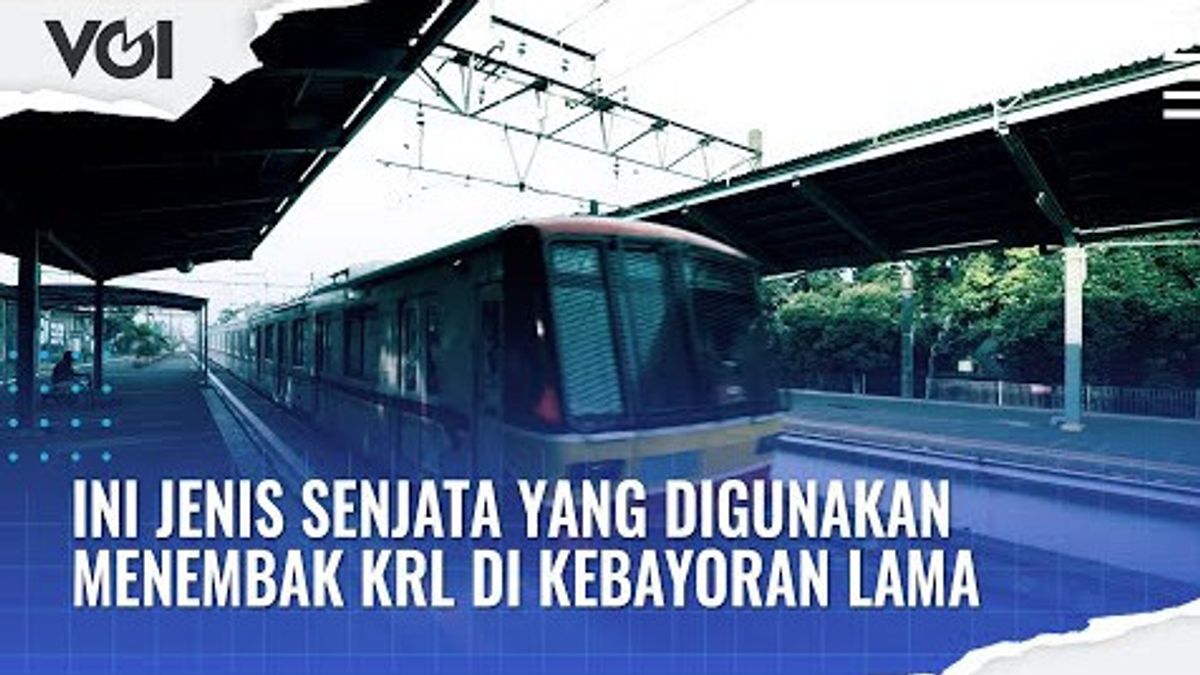 VIDEO: This Is The Type Of Weapon Used To Shoot The KRL In Kebayoran Lama