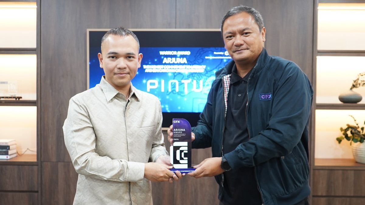 PINTU Raih Penghargaan ‘Arjuna’ dari CFX atas Komitmen pada Literasi dan Edukasi Crypto