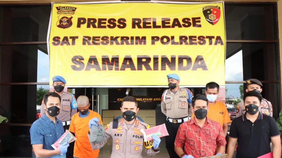 Samarinda Police Arrest Recidivist Theft Of Building Goods