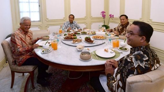 Competition For The 2024 Presidential Election, Jokowi: Don't Get Over Eating Together But Under The Ribut