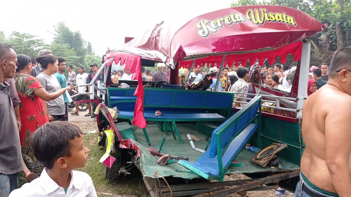 Ringsek! Mobil Odong-odong di Kabupaten Serang Ketabrak Kereta Api, 9 Orang Tewas