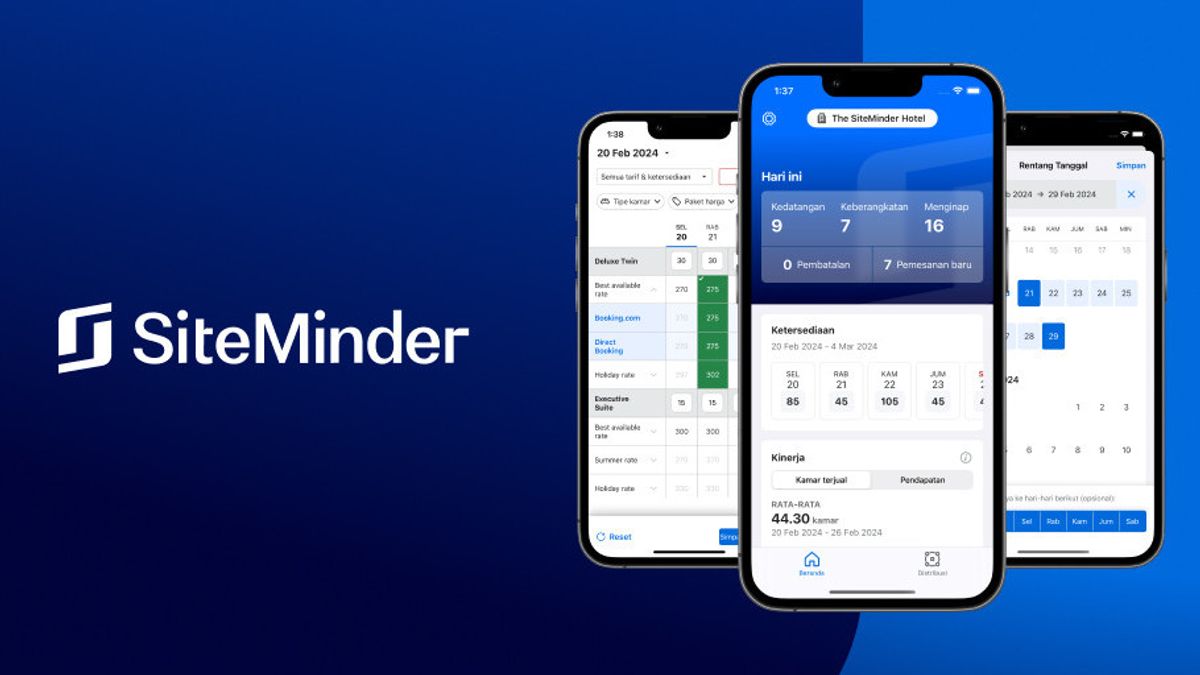 Siteminder Mobile App Available In Indonesia: Set Hotel Management Via Mobile
