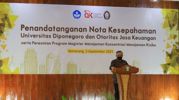 OJK Facilite La Création Du Département De Gestion Des Risques S2 à L’Université Diponegoro