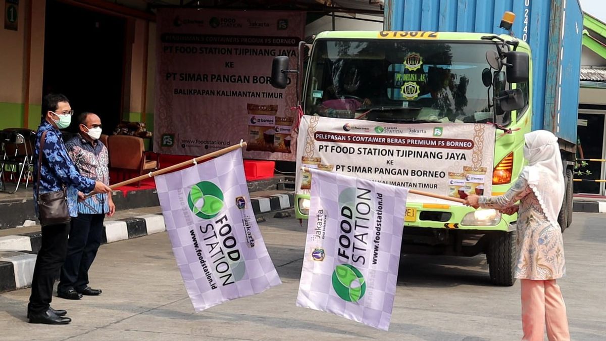 Food Station Gelar Pengiriman 5 Kontainer FS-Borneofood ke Kalimantan Timur